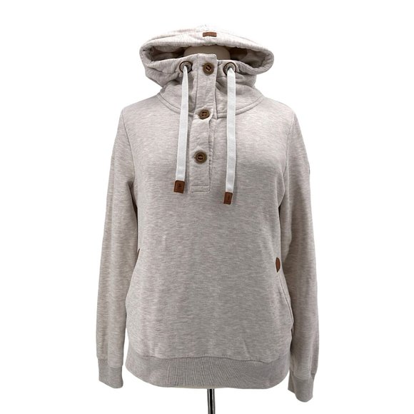 Wanakome Tops - Wanakome Walk On The Wild Side Heather Gray Hoodie Sweatshirt Womens XL